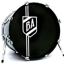 Bass Drum Shield Logo