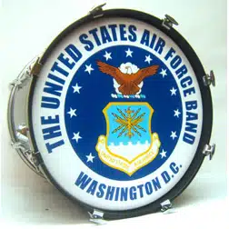 Military bass drum heads