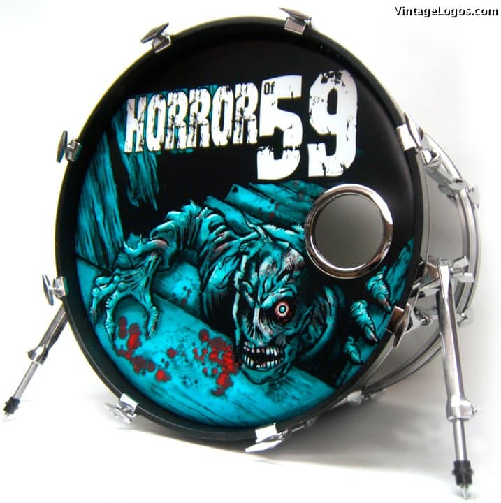Horror Of 59 Custom Bass Drumhead