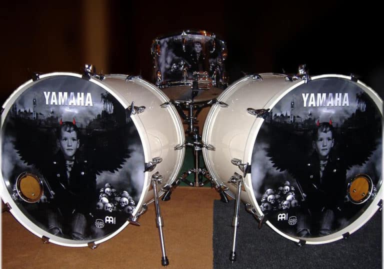 Yamaha Custom Bass Drum Heads • Vintage Logos