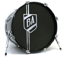 Vintage Logos Custom drumheads 9