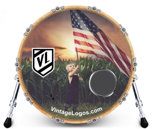 Vintage Logos • Custom Drumheads, Stage Graphics & Band Merch