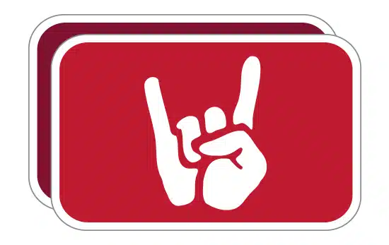 Rectangle rounded corner Stickers