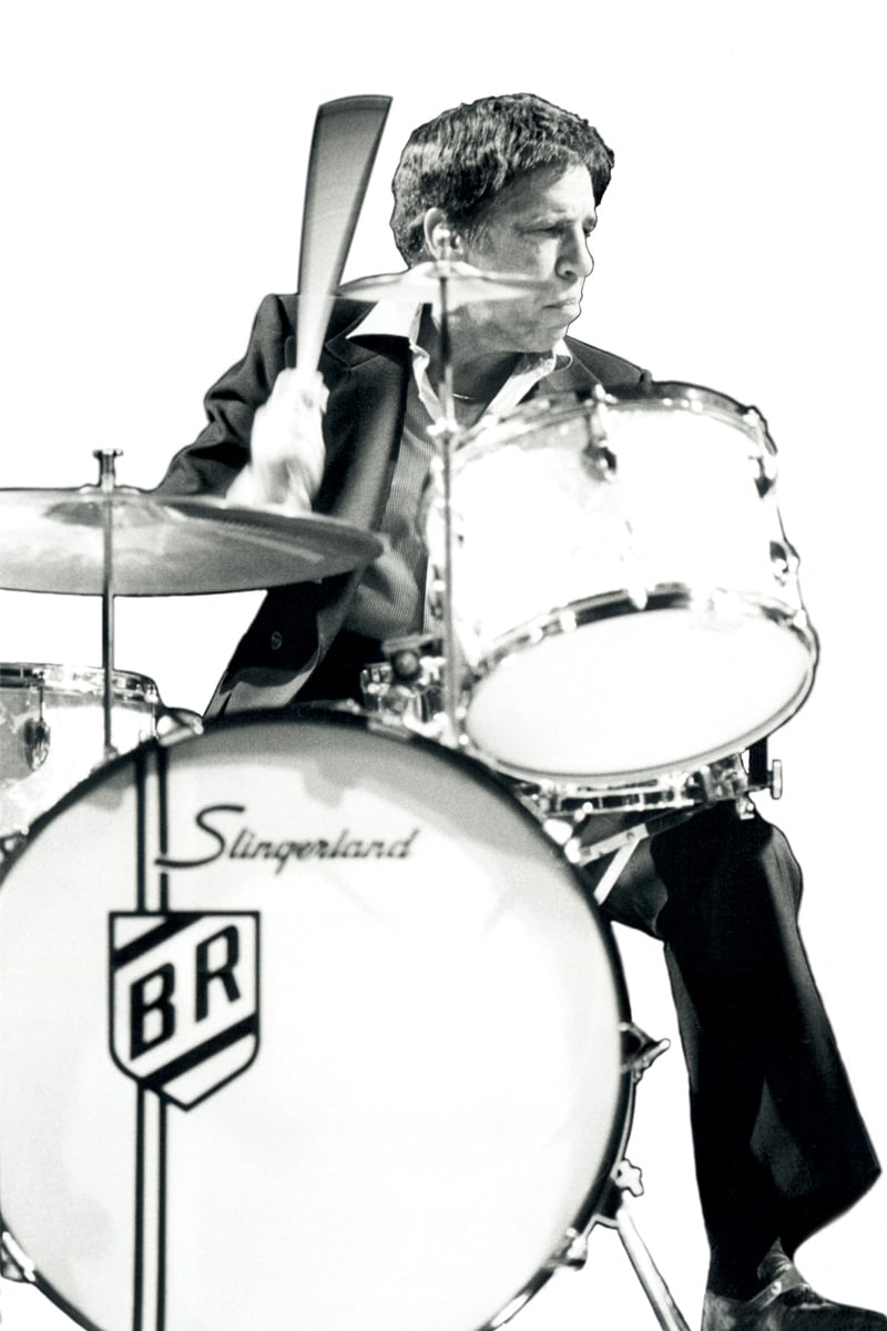 Buddy Rich with his Slingerland drum kit48