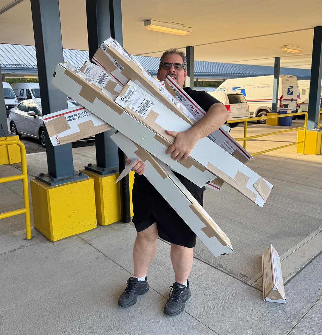 Shawn dropping off your packages